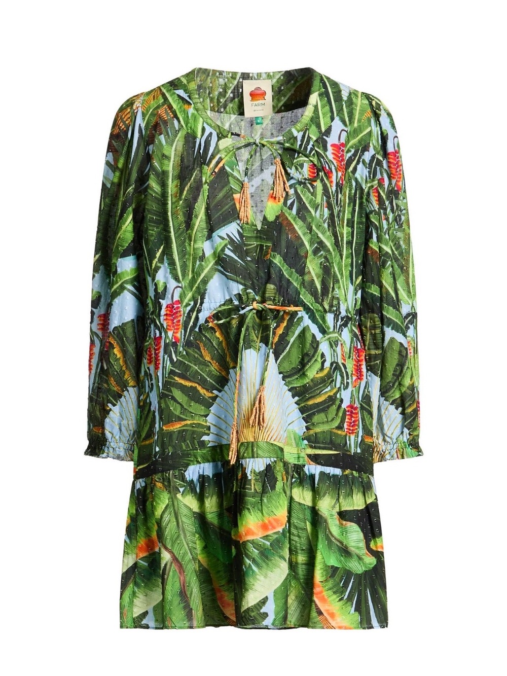 FARM Rio Mini Hawaiian-Print Dres m